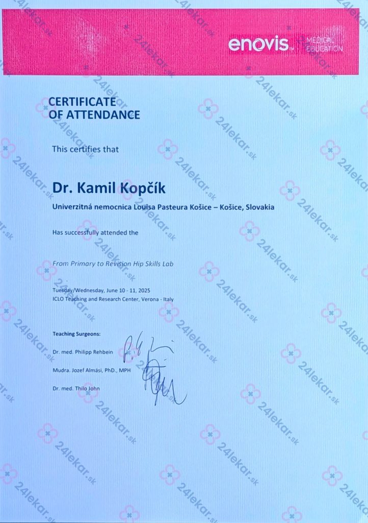Enovis certificate