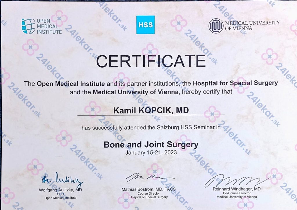 HSS certificate